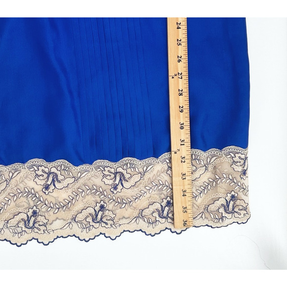 VTG Y2K Express Womens Silk Slip Dress XS Lace Coquette Whimsy Fairy Romantic - Picture 12 of 12